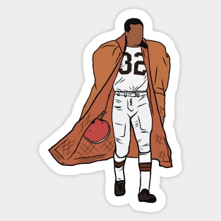 Jim Brown Iconic Walk-Off Sticker